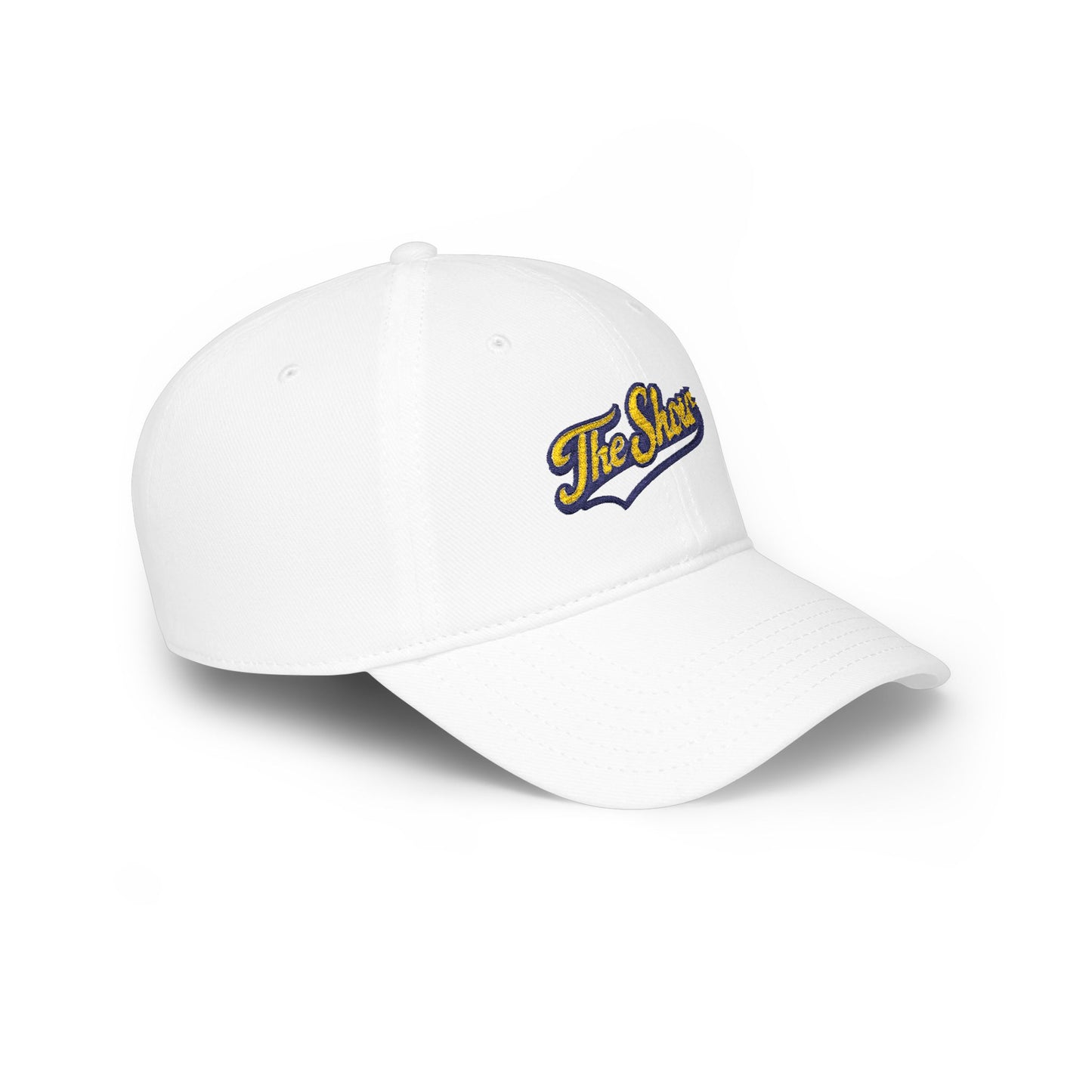 The Show Embroidered Baseball Cap — Vintage Script Low Profile Hat