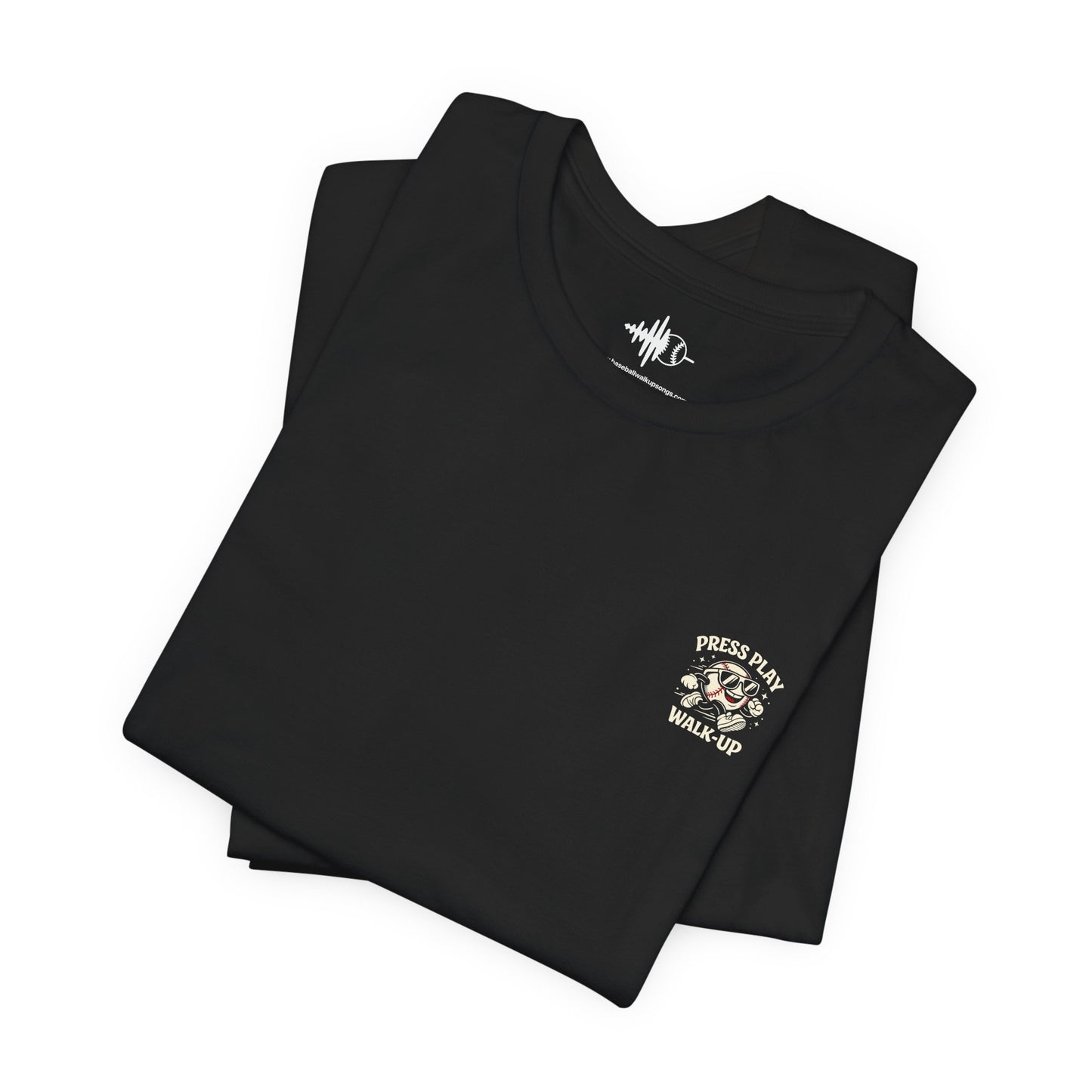 Retro Groove Baseball Tee — Walk-Up Mascot Graphic T-Shirt