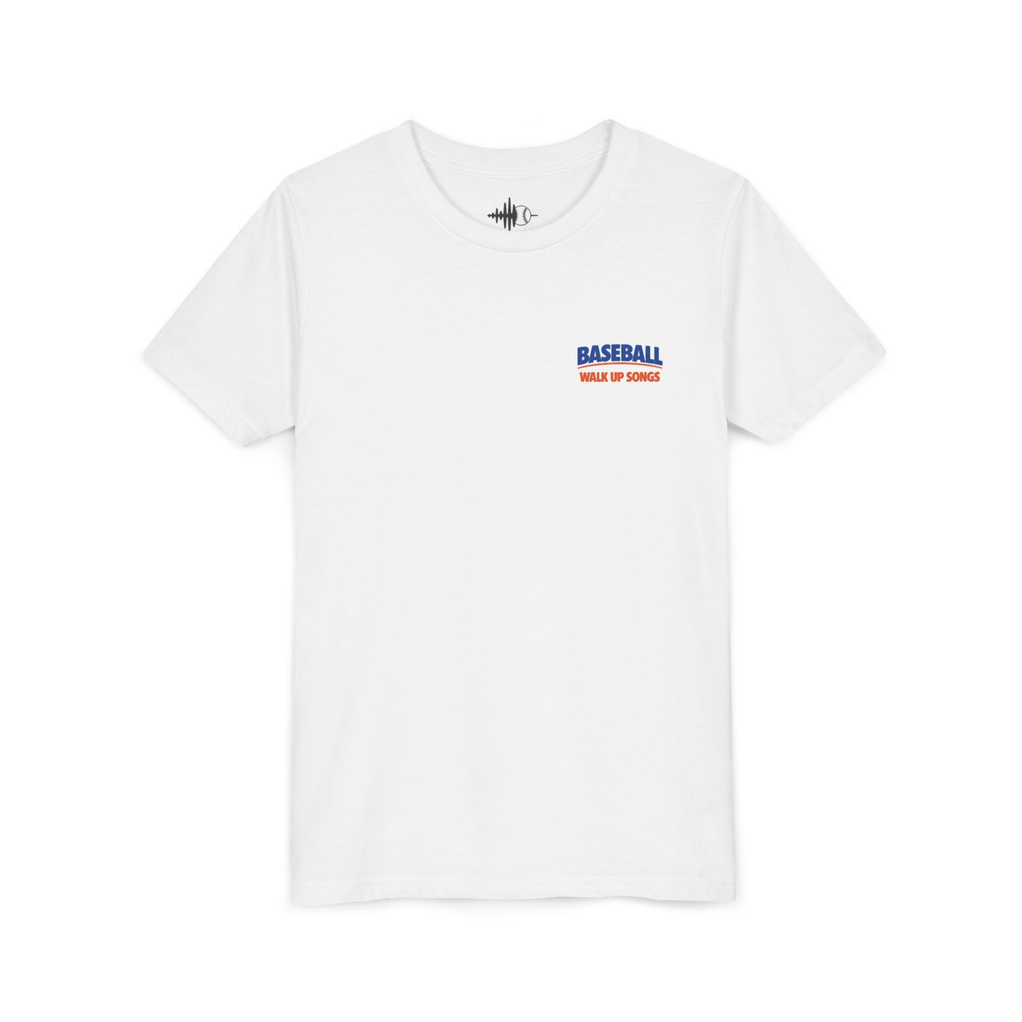 Youth Baseball Tee — "Walk Up Songs" Retro Mascot Graphic