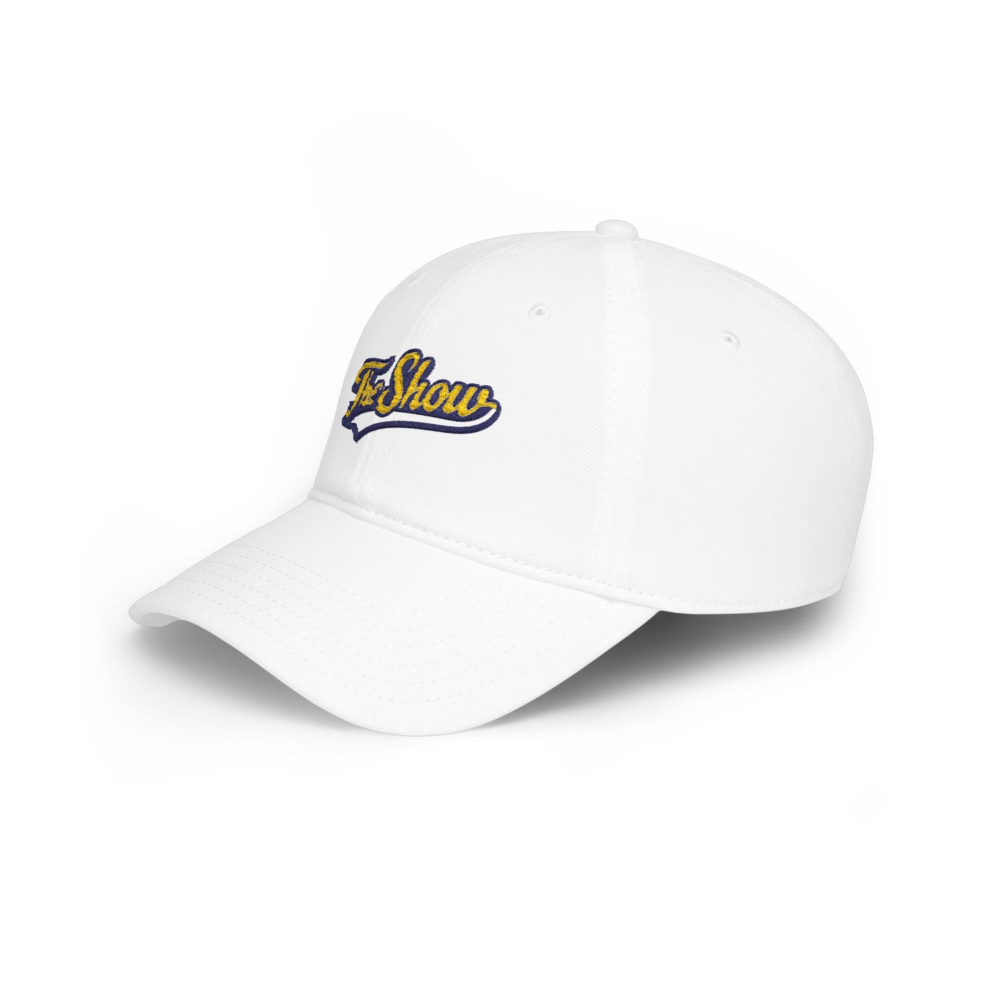 The Show Embroidered Baseball Cap — Vintage Script Low Profile Hat