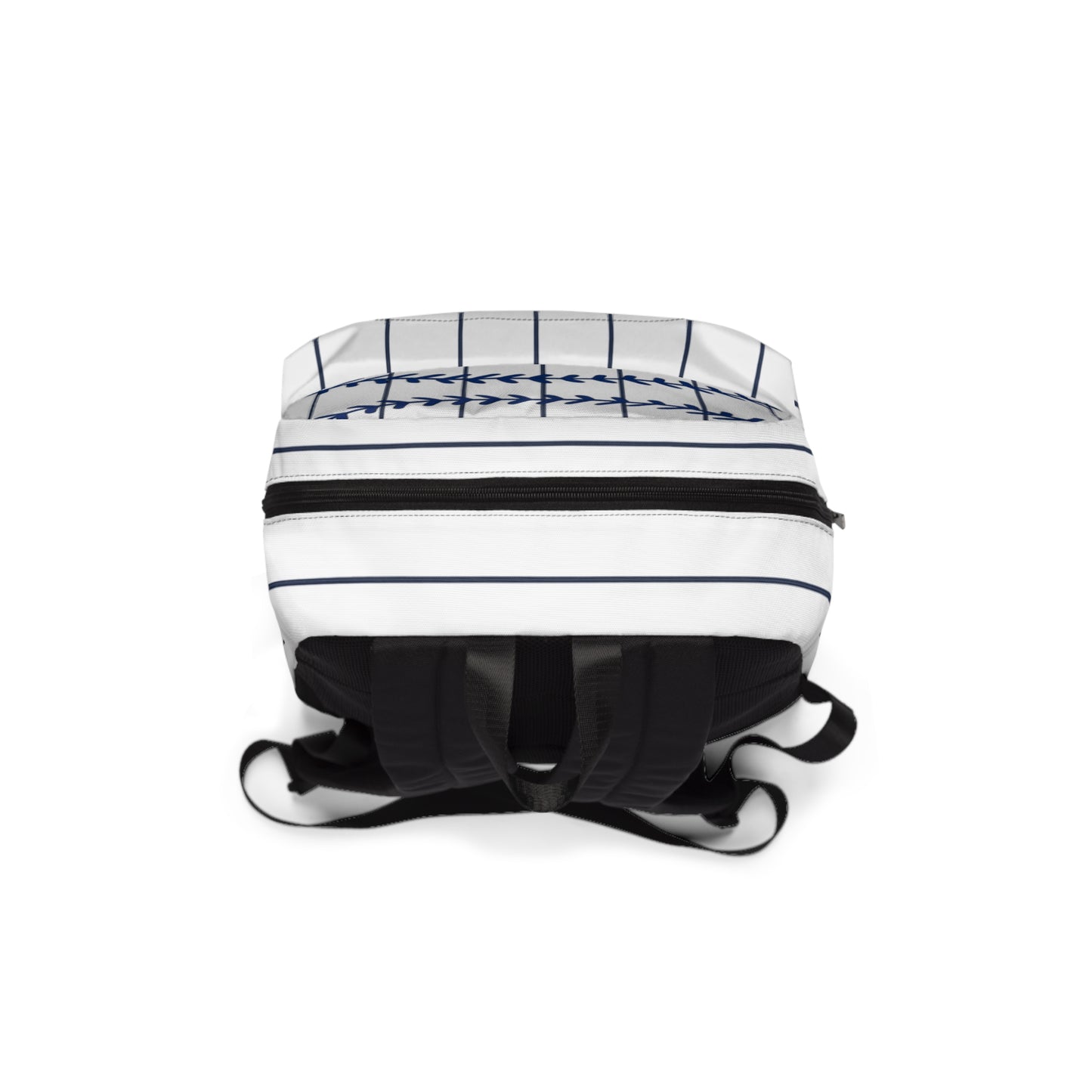 Baseball Stitch Pinstripe Backpack — Sports Team School Bag