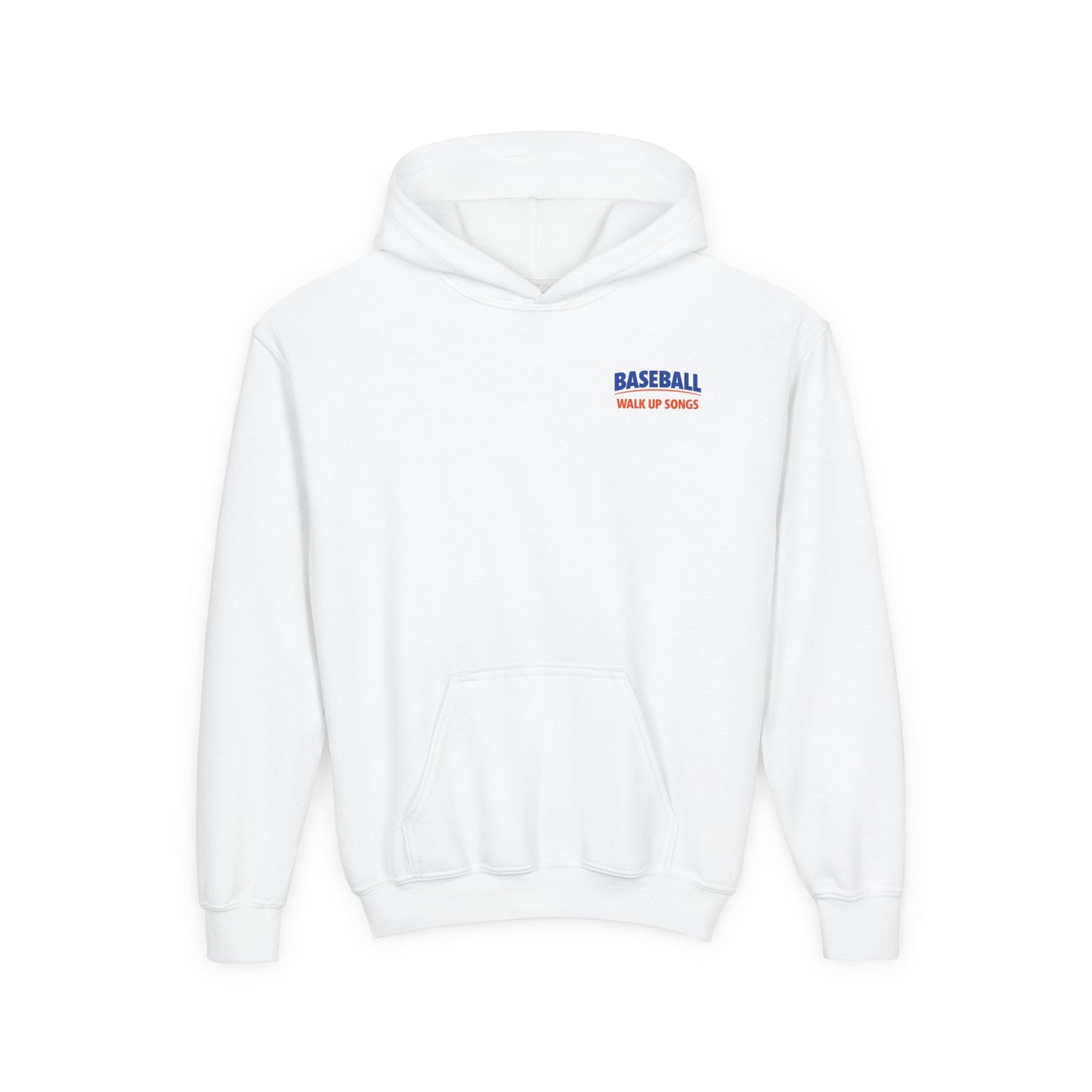 Baseball Kids Hoodie — Retro 'Walk Up Songs' Graphic Sweatshirt