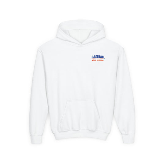 Baseball Kids Hoodie — Retro 'Walk Up Songs' Graphic Sweatshirt