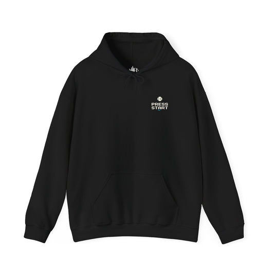 Retro Arcade Hoodie — "Press Start" Pixel Gamer Graphics