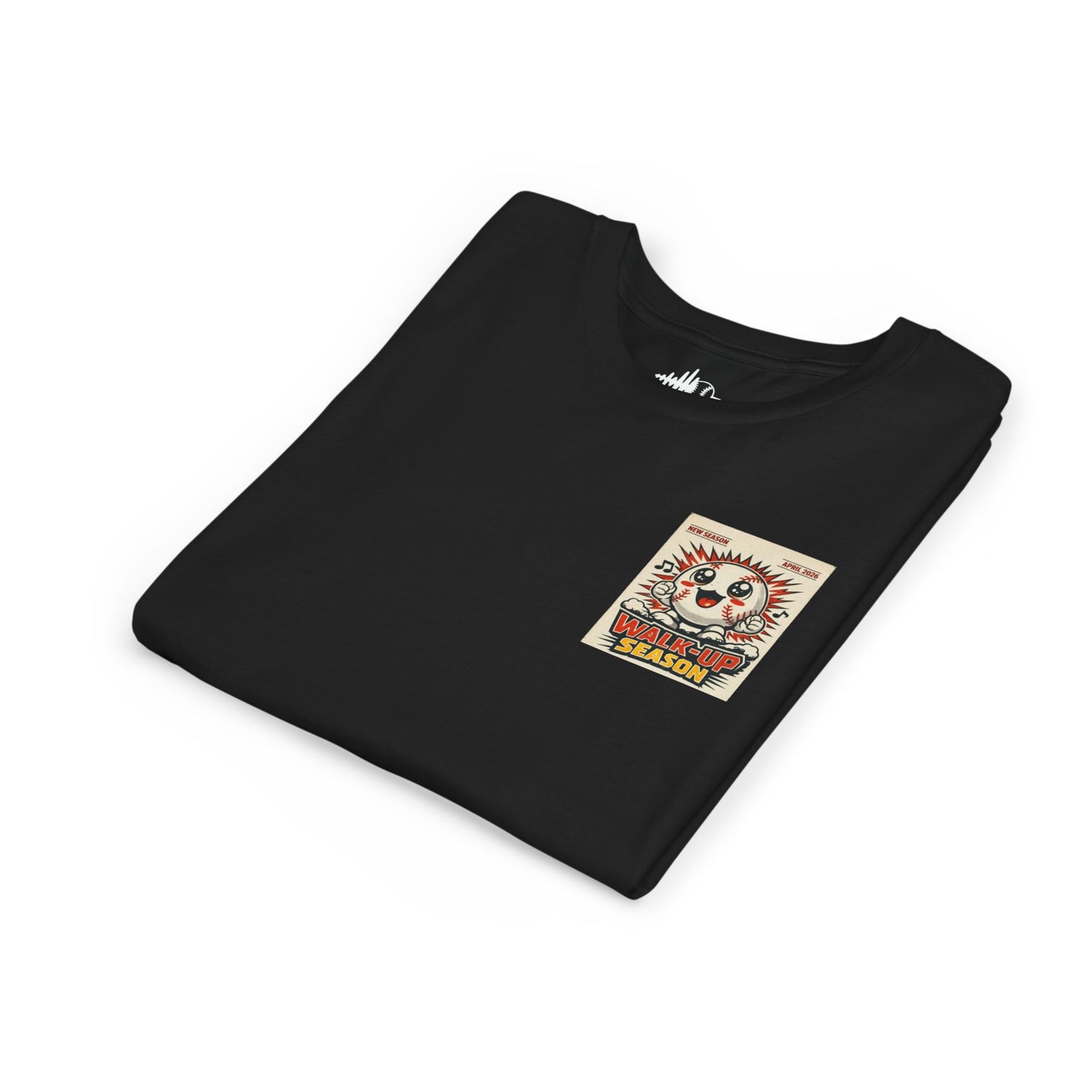 Youth Tee — 'Walk-Up Season' Retro Baseball Mascot Graphic