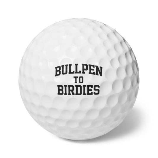 Bullpen to Birdies Golf Balls, 6pcs