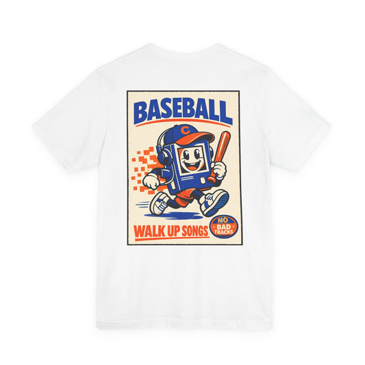 Baseball Walk-Up Songs Tee — Retro Mascot Vintage Poster Graphic Shirt
