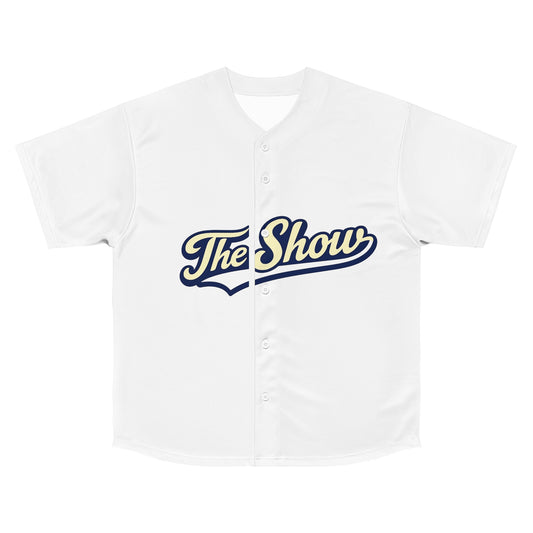 'The Show' Vintage Script Baseball Jersey - Men's Team Style Button-Up