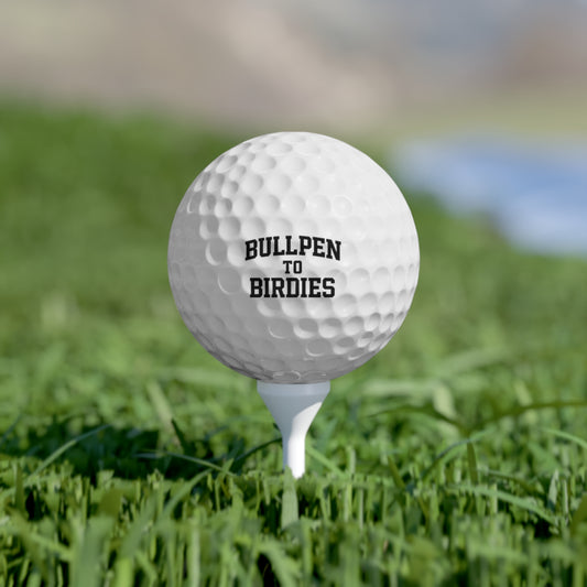 Bullpen to Birdies Golf Balls, 6pcs