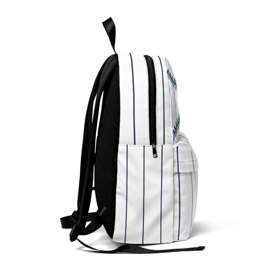 Baseball Stitch Pinstripe Backpack — Sports Team School Bag