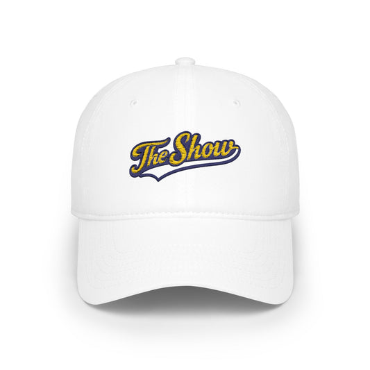 The Show Embroidered Baseball Cap — Vintage Script Low Profile Hat